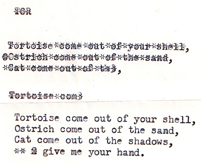 Adam leaves me a poem