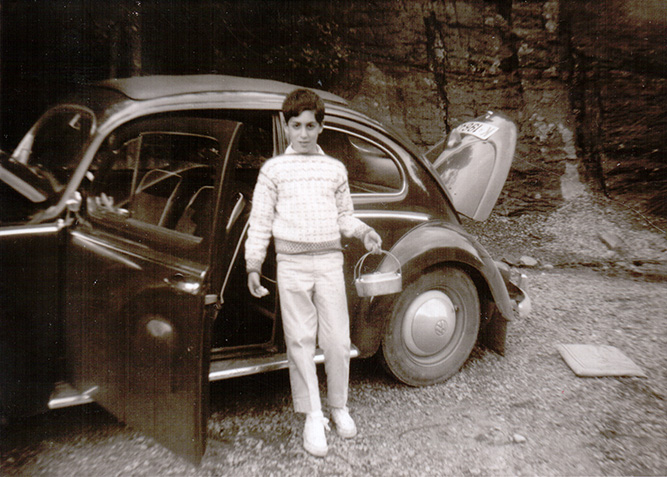 Carl on a berry-picking excursion
