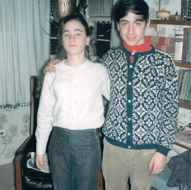 Carl and me, Christmas 1965